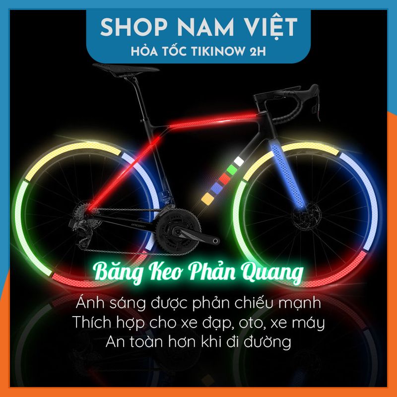 Băng Keo Phản Quang Dán Nhà Cửa, Trang Trí Oto, Xe Máy, Xe Đạp