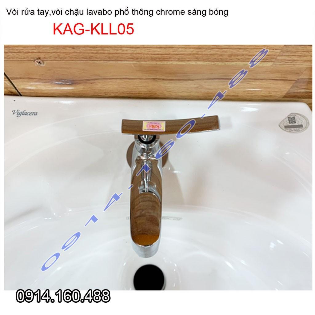 Vòi lavabo lạnh KAG-KLL05, vòi chậu rửa mặt tay bóng nước mạnh sử dụng tốt siêu bền