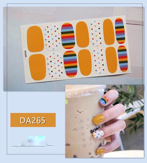 Set dán móng tay Nails dán nghệ thuật nhiều màu - có ngay bộ móng đẹp trong 5 phút (Nail wraps / Nail stickers) CAM02