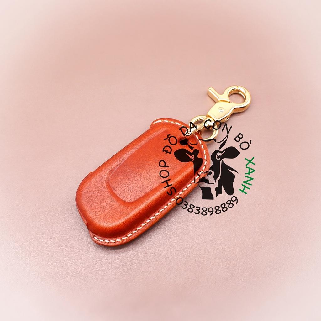 Bao da dành cho Chìa Khoá Ép Phom Vinfast Fadil handmade da thật 001e