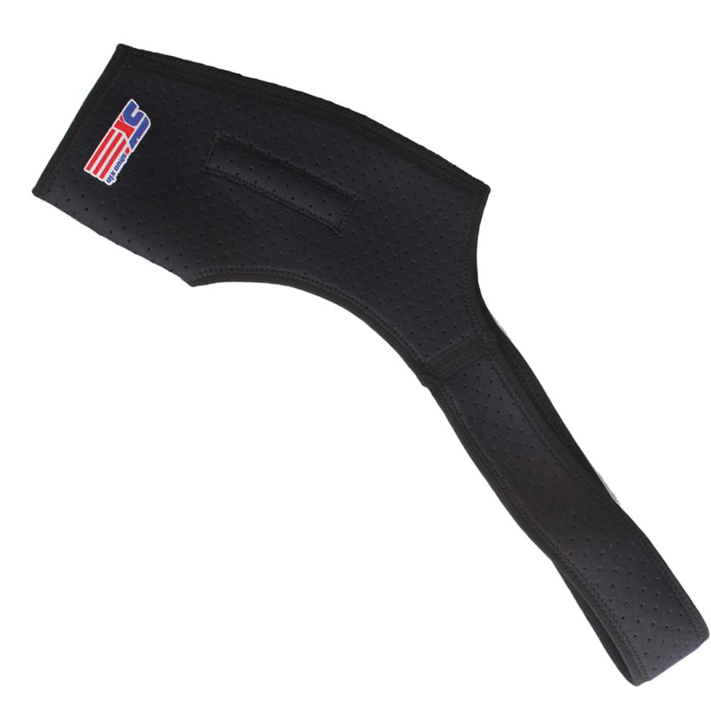 Men Women Neoprene Shoulder Brace Support Strap Wrap Belt Band Black
