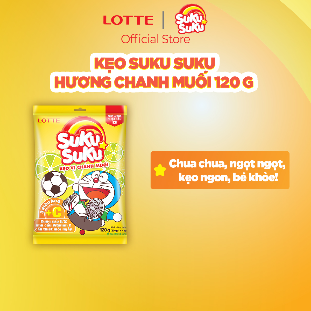 Kẹo SukuSuku hương chanh muối 98.8 g