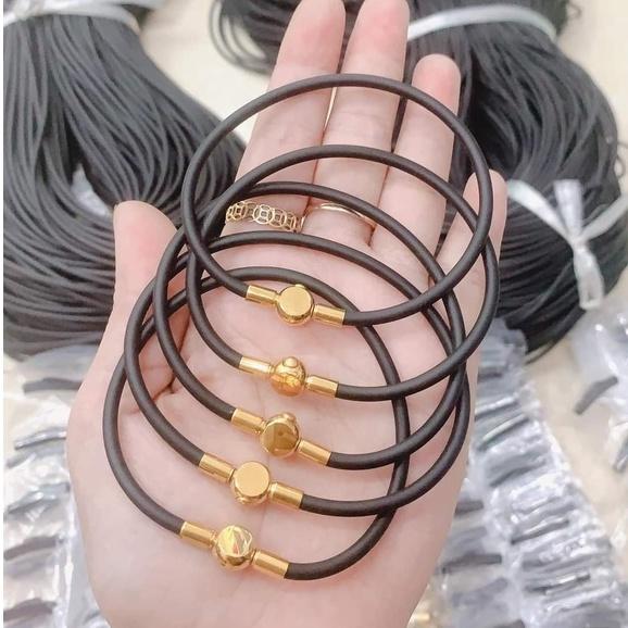 Vòng tay dây cao su đeo lu thống phong thủy nam nữ, Anchi jewelry