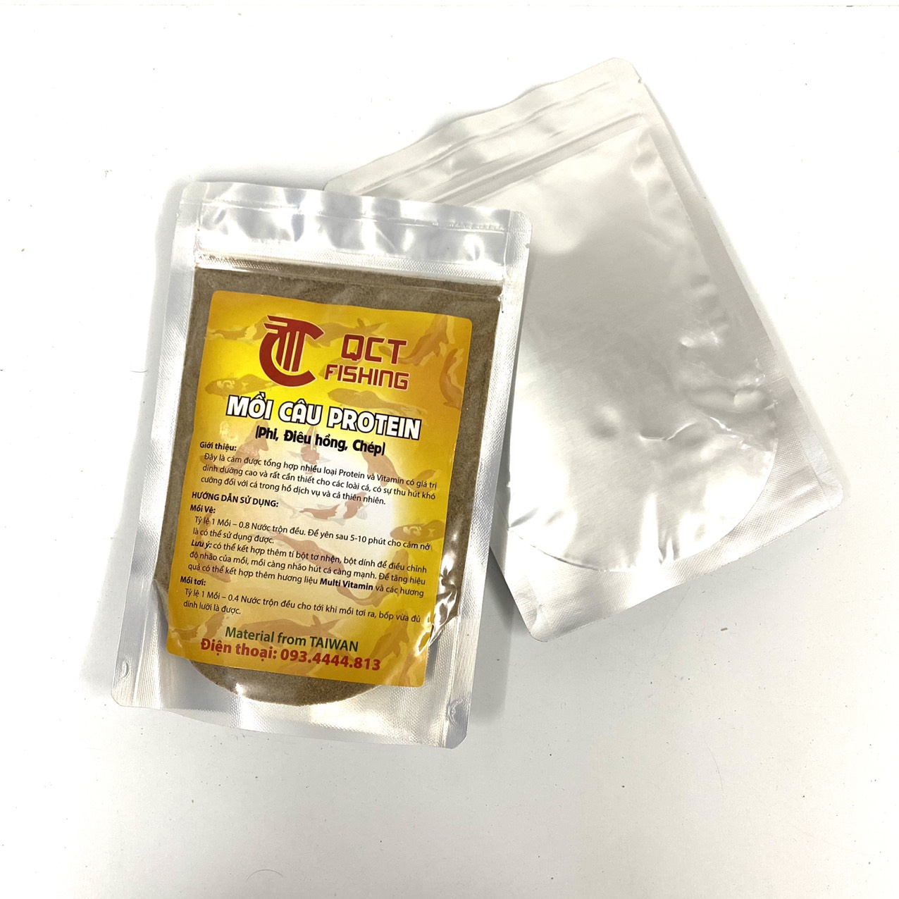 Combo 2 Gói Mồi Câu Cá Protein, Chuyên Chép, Rô Phi, Điêu Hồng