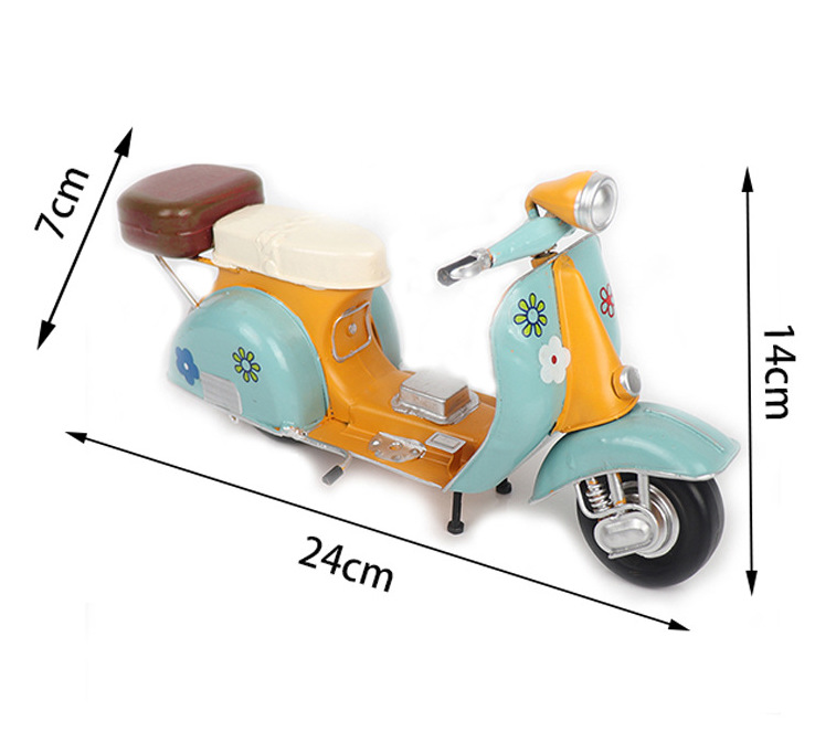 Mô Hình Vespa Cổ - Trang Trí Nghệ Thuật Vintage, Trang Trí Để Bàn, Kệ Tủ