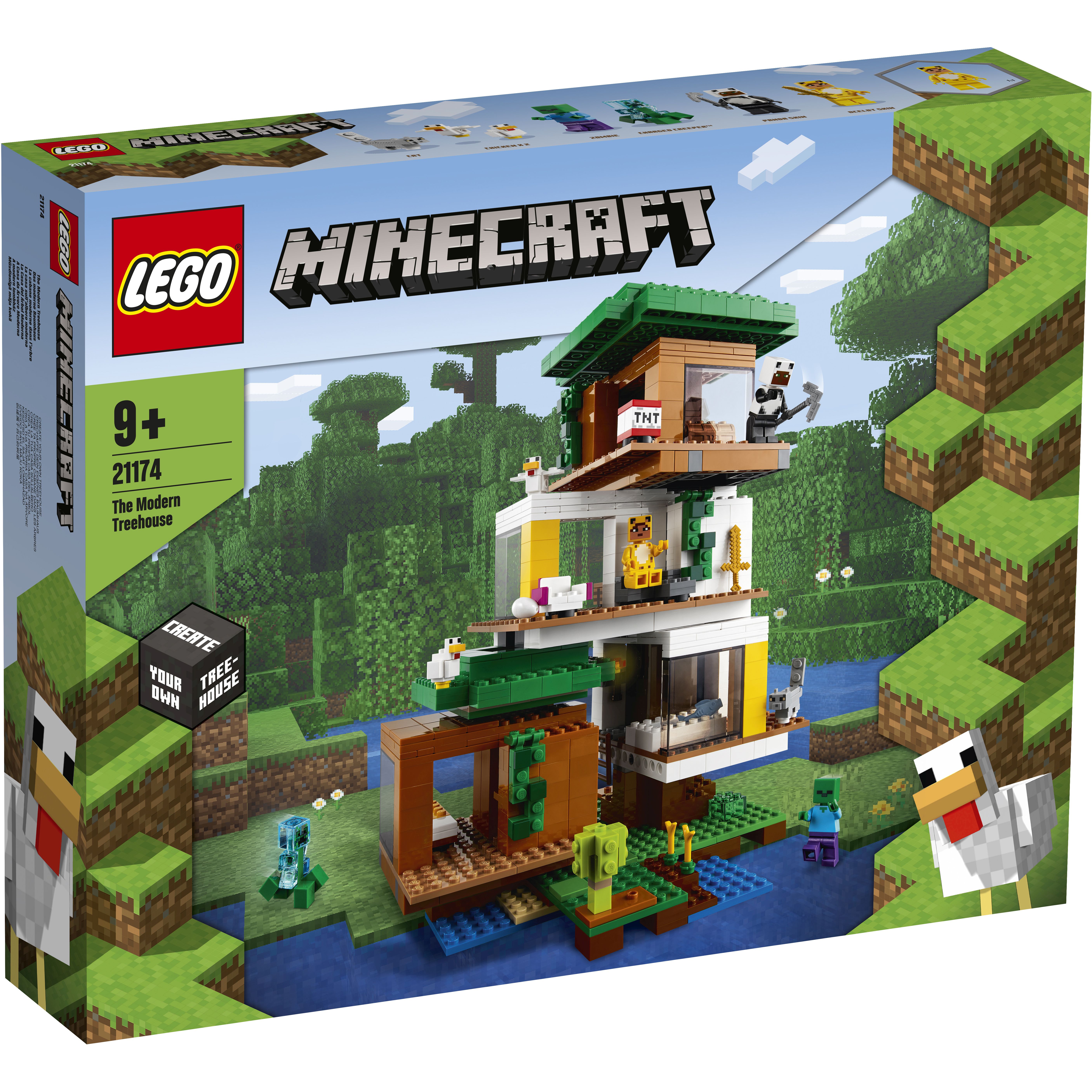 LEGO Minecraft 21174 Nhà Cây Hiện Đại (909 chi tiết)