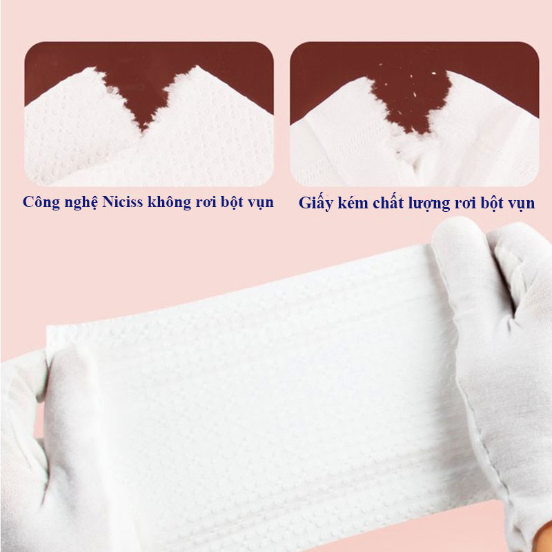 Khăn giấy khô đa năng cho bé, Khăn giấy rút Mini Bear 4 lớp mềm mại an toàn cho bé yêu – KH008