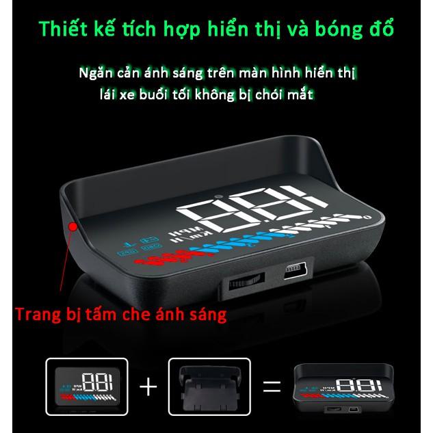 Thiết bị hiển thị tốc độ trên kính lái ô tô HUD FULL OPTION OBD2 - ShopToro - AsiaMart