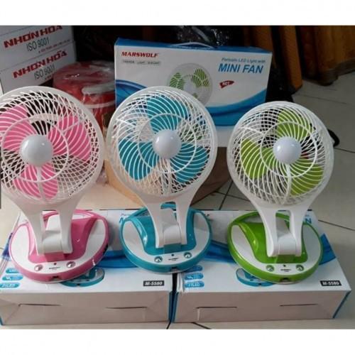 Quạt sạc tích điện Mini Fan JR 5580