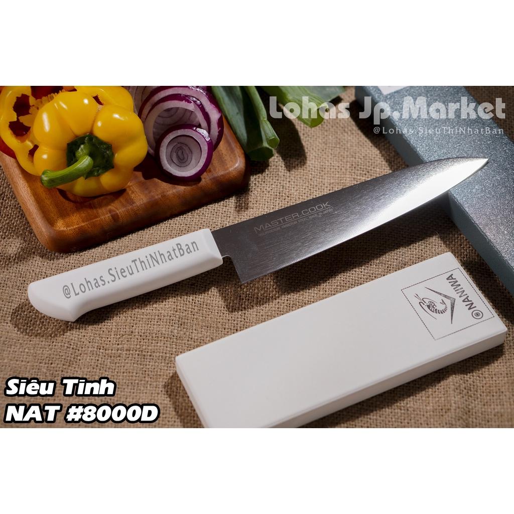 Đá Mài Nhật Bản Naniwa kèm Đế ABS &quot;Mặt Siêu Tinh - Mài Siêu Bén&quot; NAT: #8000D | 185x65x15mm | Độ Sắc Bén Siêu Cao