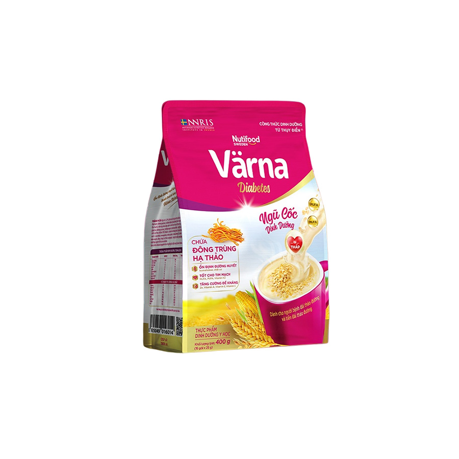 Túi ngũ cốc dinh dưỡng Värna Diabetes - Ổn định đường huyết - Varna 400g