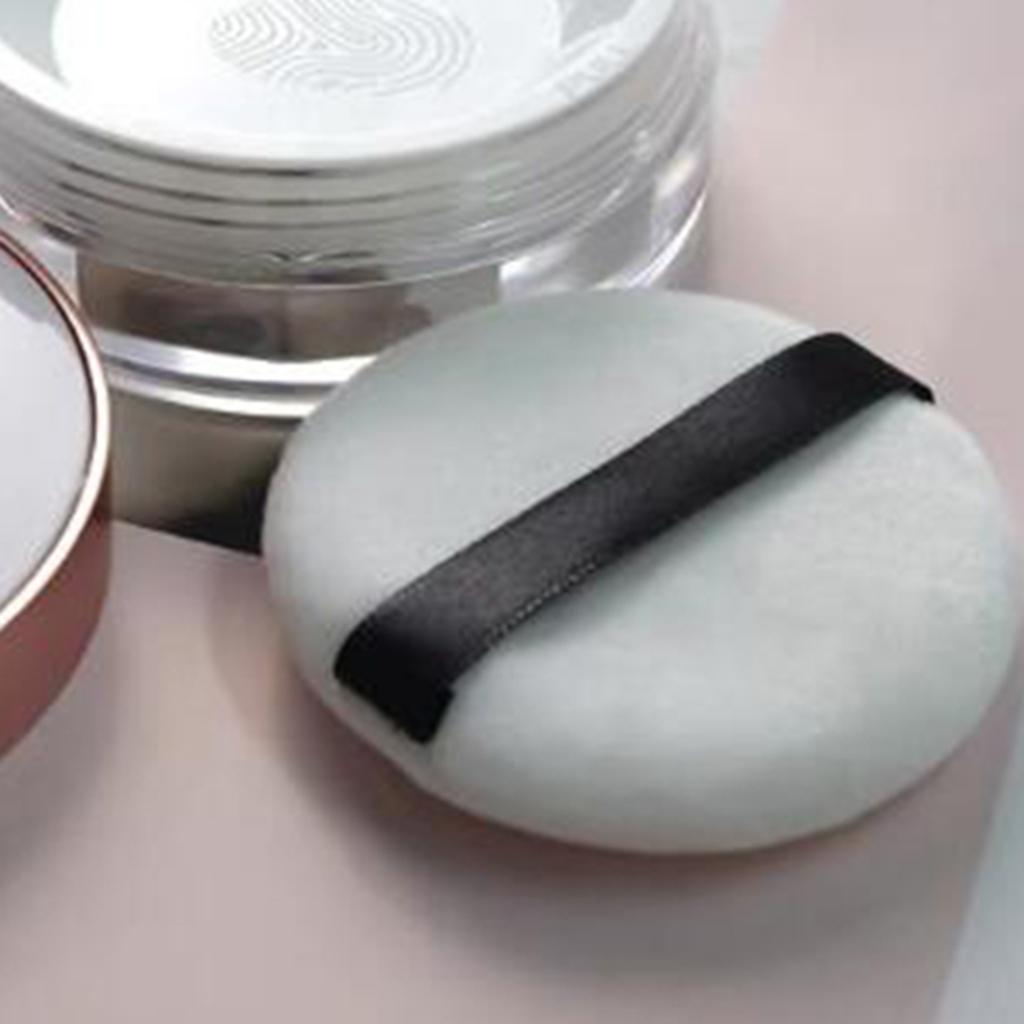 Plastic Travel Makeup Face Powder Case Round Cosmetic Blush Container Holder Box