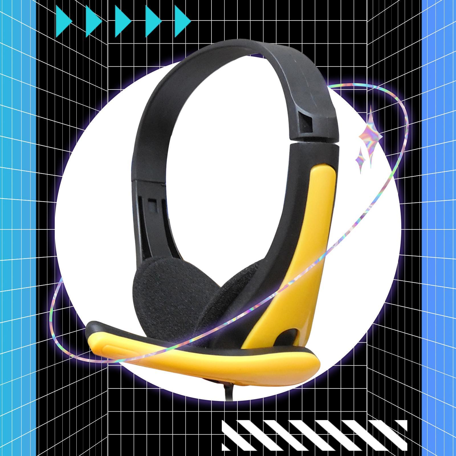 Wired Headphones 3.5mm Audio Cable Music Over Ear Headset for Cellphones Kids Online Class