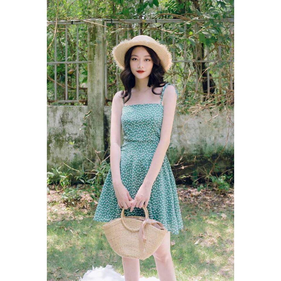 Đầm hoa nhí 2 dây siêu xinh