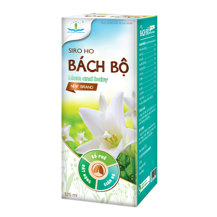 SIRO HO BÁCH BỘ MOM AND BABY NEW BRAND Hỗ Trợ Giảm Ho, Đau Rát Họng, Khản Tiếng, Viêm Đường Hô Hấp Trên