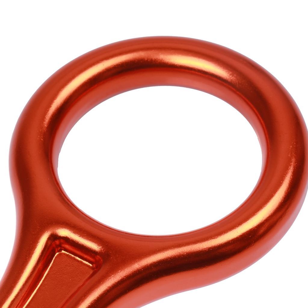 Figure 8 Mountaineering Climbing Tree Rock Rappelling Ring Belay Device 35KN