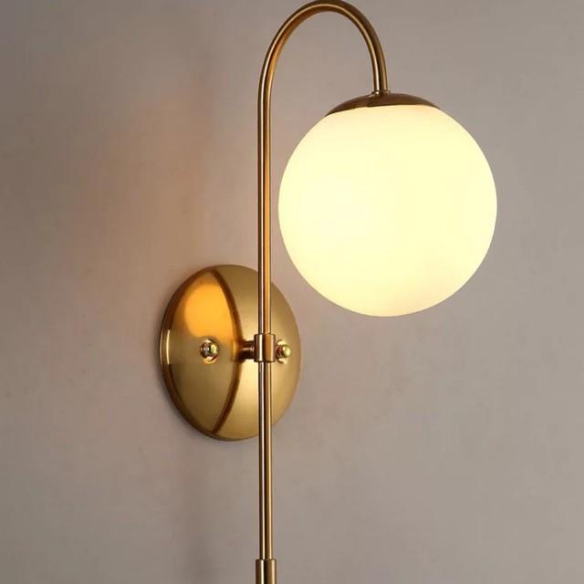 Đèn gắn tường hình cầu,đèn trang trí,đèn phòng ngủ, đèn decor