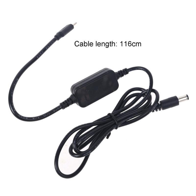 Dây Cáp Nguồn Chuyển Đổi Cổng Usb C 5v Sang 12v 5.5x2.5mm Cho Bộ Định Tuyến Wifi