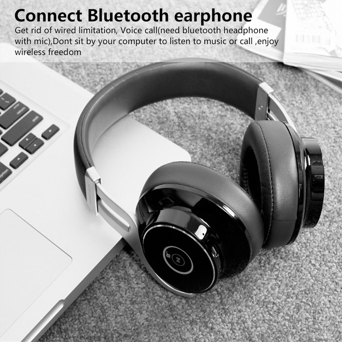 Bộ thu phát không dây Usb bluetooth 5.0 dùng cho máy tính laptop pc - hàng chính hãng