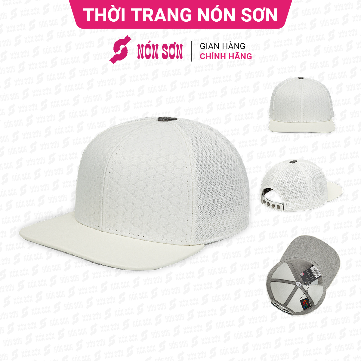 Mũ snapback hiphop nam nữ NÓN SƠN chính hãng MC210FK-TR1