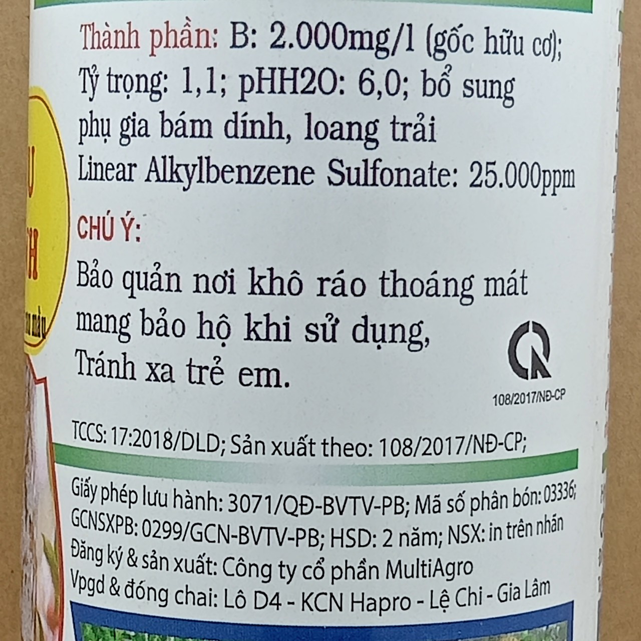 Rửa rong rêu, sạch nấm bệnh cho mai vàng, chất bám dính tốt, không bị rửa trôi (chai 480ml)