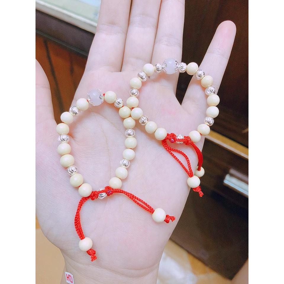 Vòng dâu mix bạc cho bé