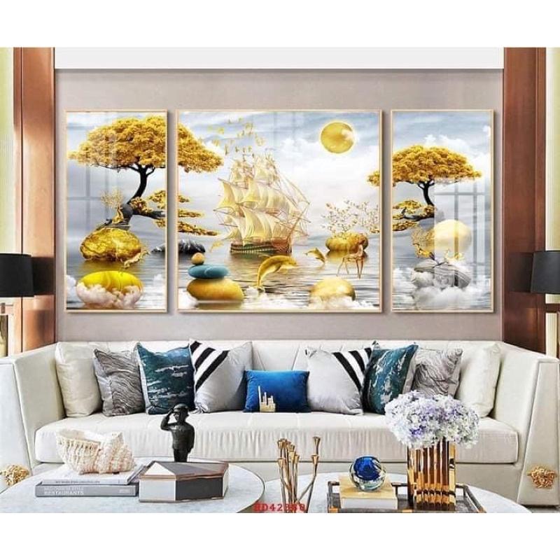 Bộ (160x80)cm Tranh Tráng Gương Cao Cấp - công nghệ in ngược hiện đại mới nhất