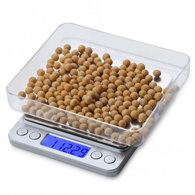 Cân Tiểu Ly Điện Tử Platform 1Kg , Cân điện tử mini inox I-2000