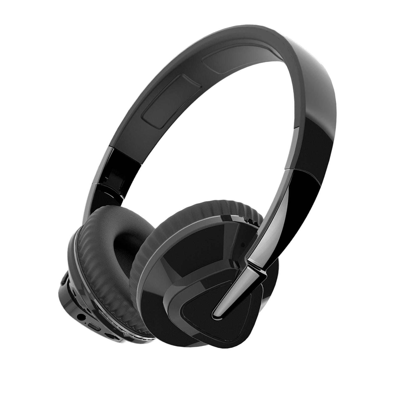 Bluetooth Over Ear Headphones Protein Earmuffs Portable Built in Mic Wireless/Wired Headset for Tablets TV PC Desktop Computer Cellphone