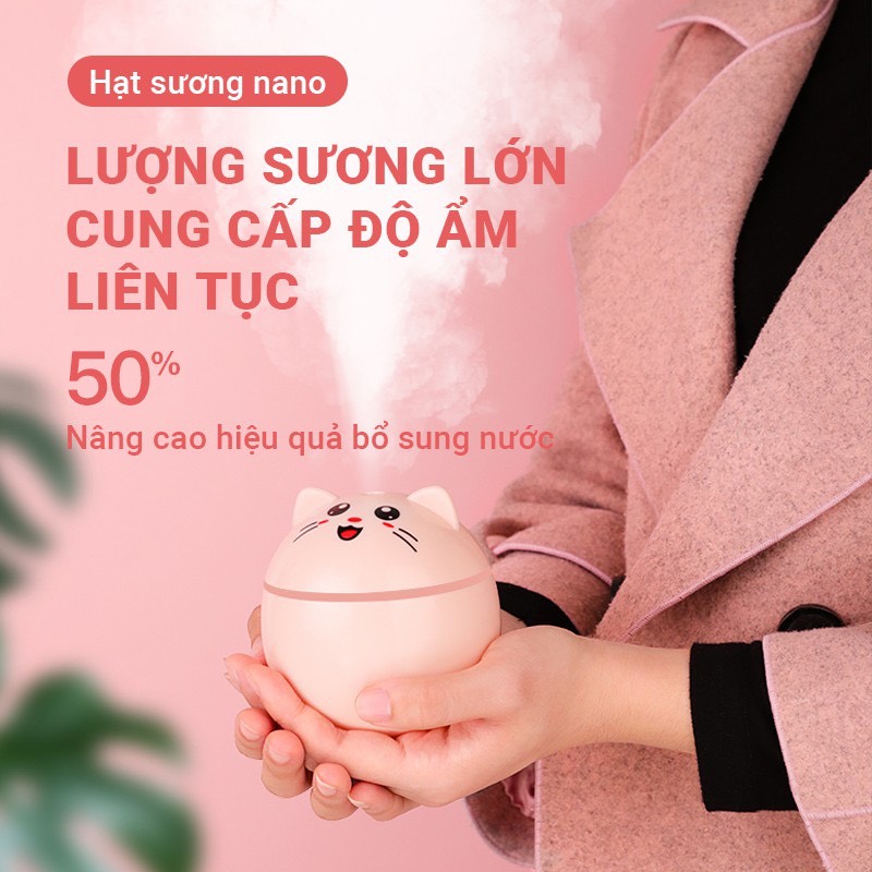 Phun sương tạo ẩm, xông tinh dầu mini