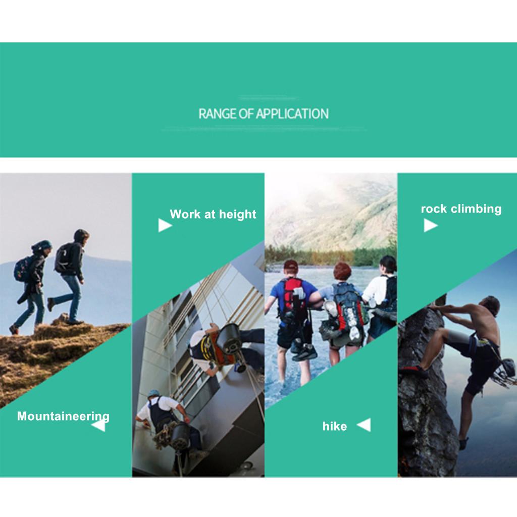 10Pcs/set D Shaped Aluminum Alloy Climbing Buckle Key Carabiner Clips Tools