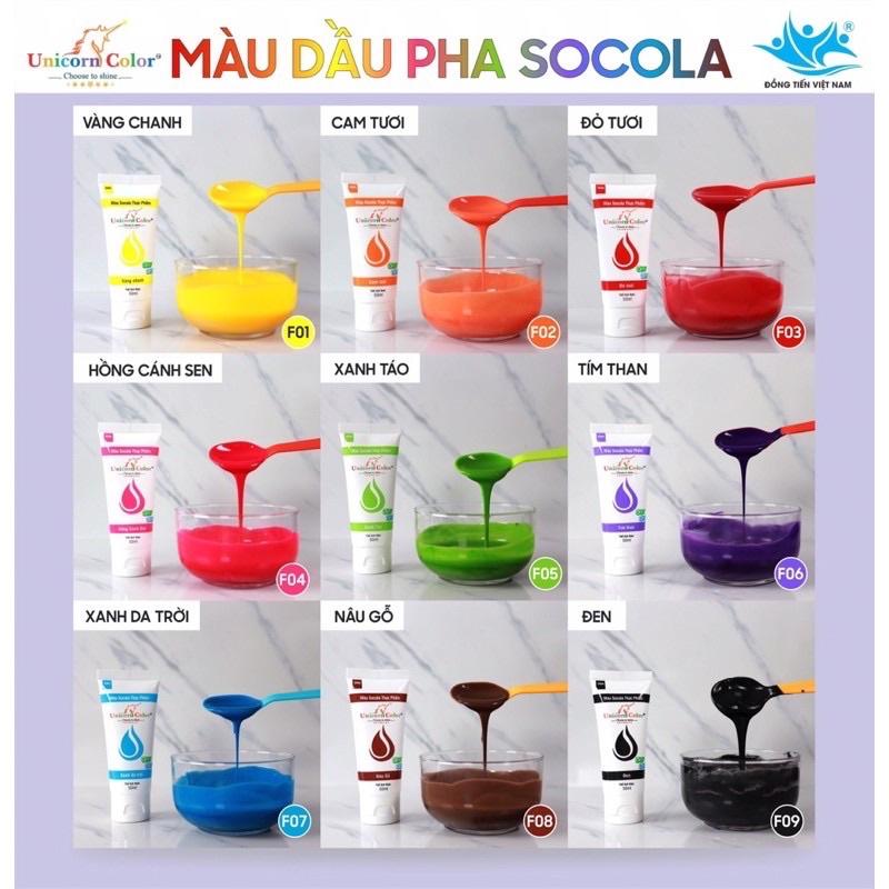 Màu dầu thực phẩm pha socola 80ml hiệu Đồng Tiến