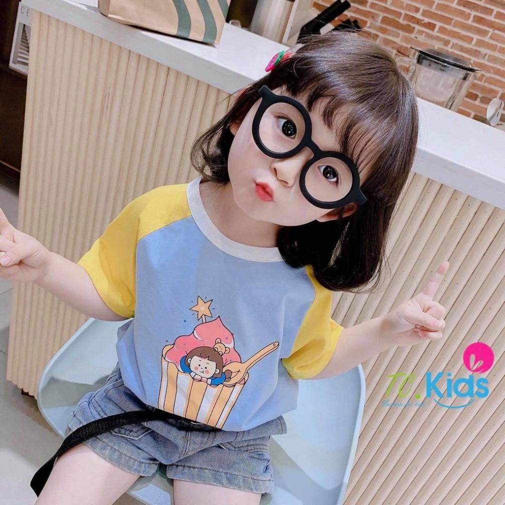 Dobikids - Áo Thun Bé Gái Phối Tay Thun Cotton Chuẩn Đẹp Cho Bé 10-28kg