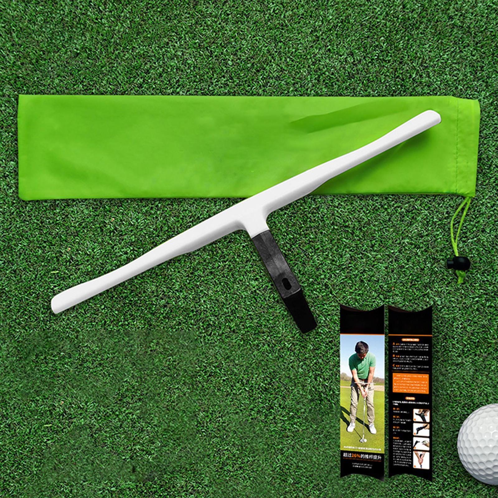 Swing Trainer Golf Club Golf Accessories Practice Exercise Position Guide Alignment Training Golfs Putting Training Aid T Putting for Adult