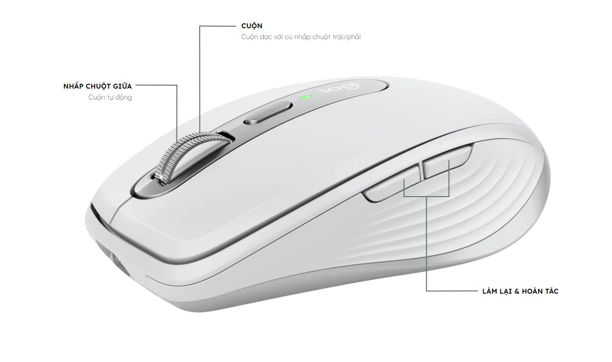 Chuột Logitech không dây MX Anywhere 3 for Mac - HÀNG CHÍNH HÃNG