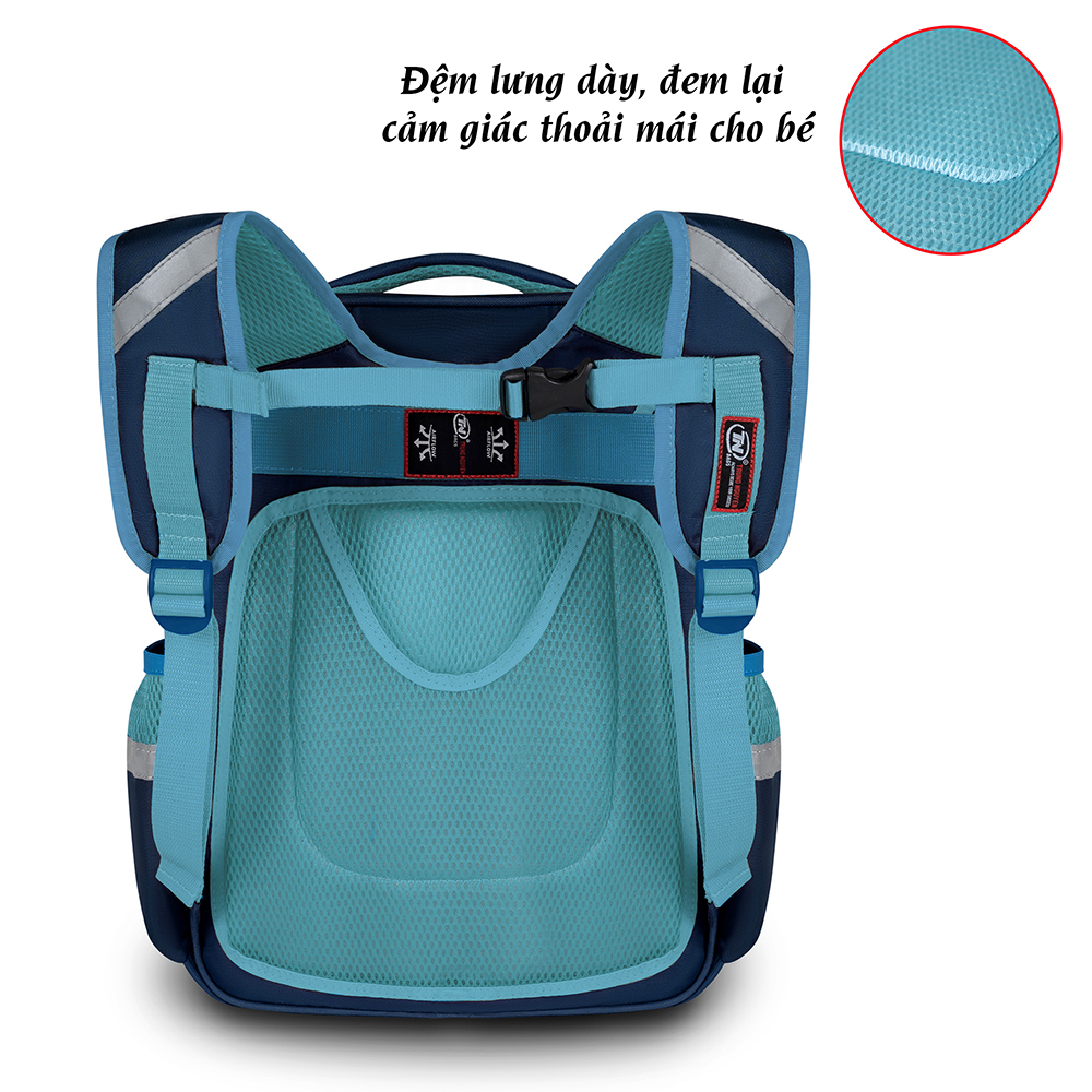 Balo bé trai tiểu học, cặp sách balo cấp 1 TN Bags TN.B 3014 balo siêu nhẹ chống gù