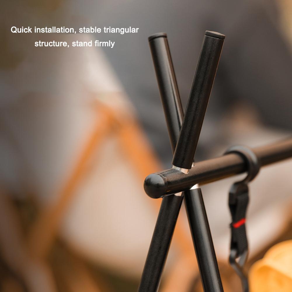 Outdoor Camping Cups Bowls Folding Drying Rack Hung Shelf With Hook Aluminum Alloy Bracket Picnic BBQ Tableware Cookware Storage Rack Campsite Tools Shelf