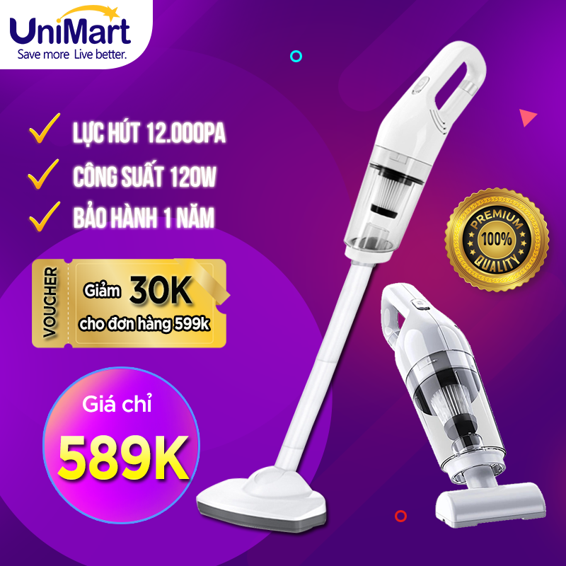 Máy Hút Bụi Cầm Tay Không Dây Sử Dụng Pin Sạc Damas Vacuum Cleaner D113CG -  Hàng Chính Hãng