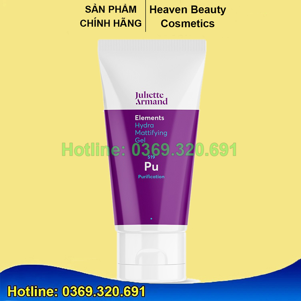 Juliette Armand Hydra Matifying Gel dưỡng ẩm & kìm dầu, mụn, hỗn hợp