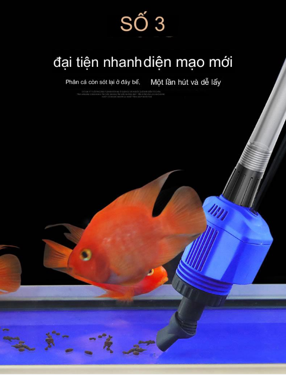 Máy thay nước vệ sinh súc cát rêu cặn bã bám hồ cá EFFORT EXCHANGE HXS-02  220v