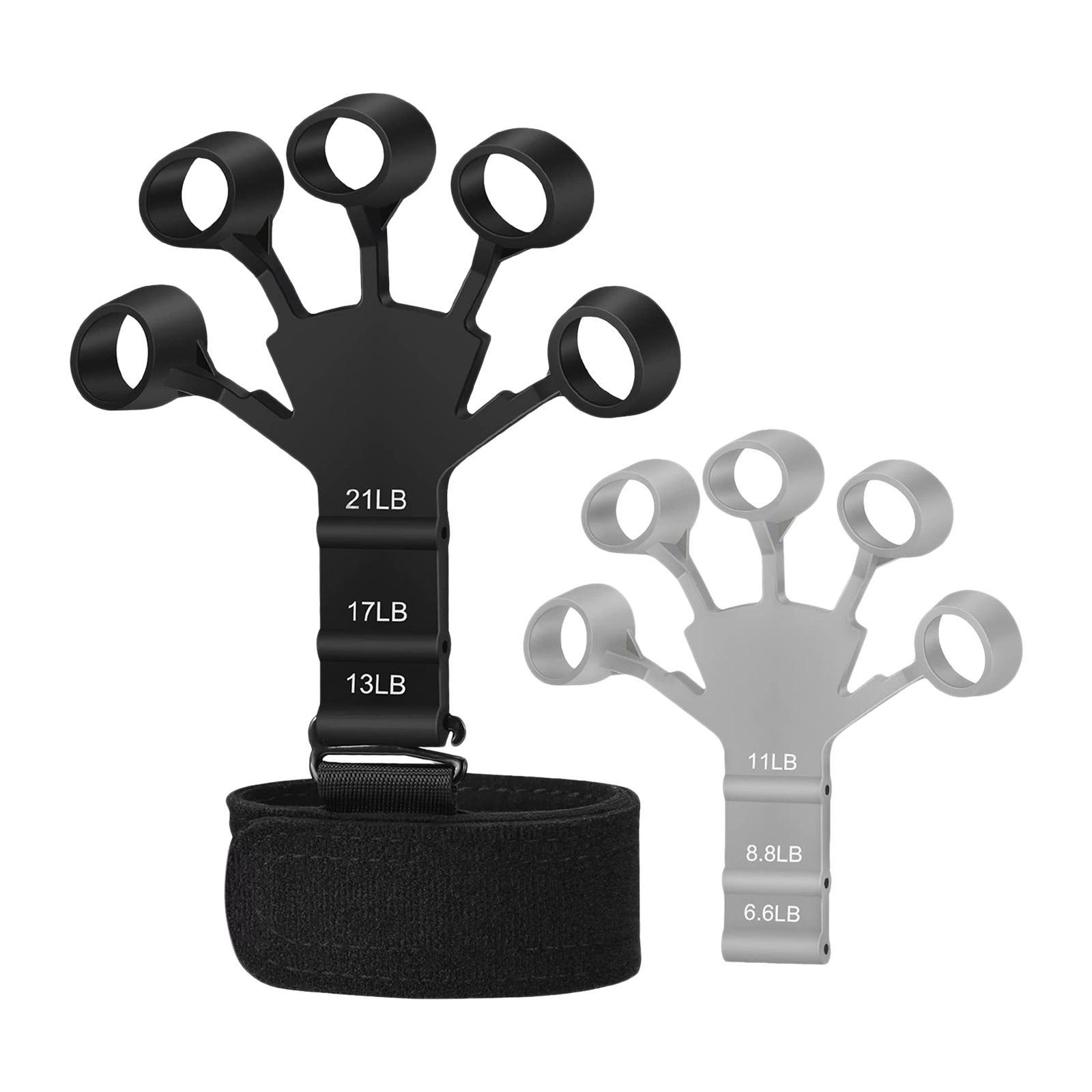 Silicone Finger Exerciser, Gripper Hand Grip Strengthener for Carpal Tunnel Exercise Equipment