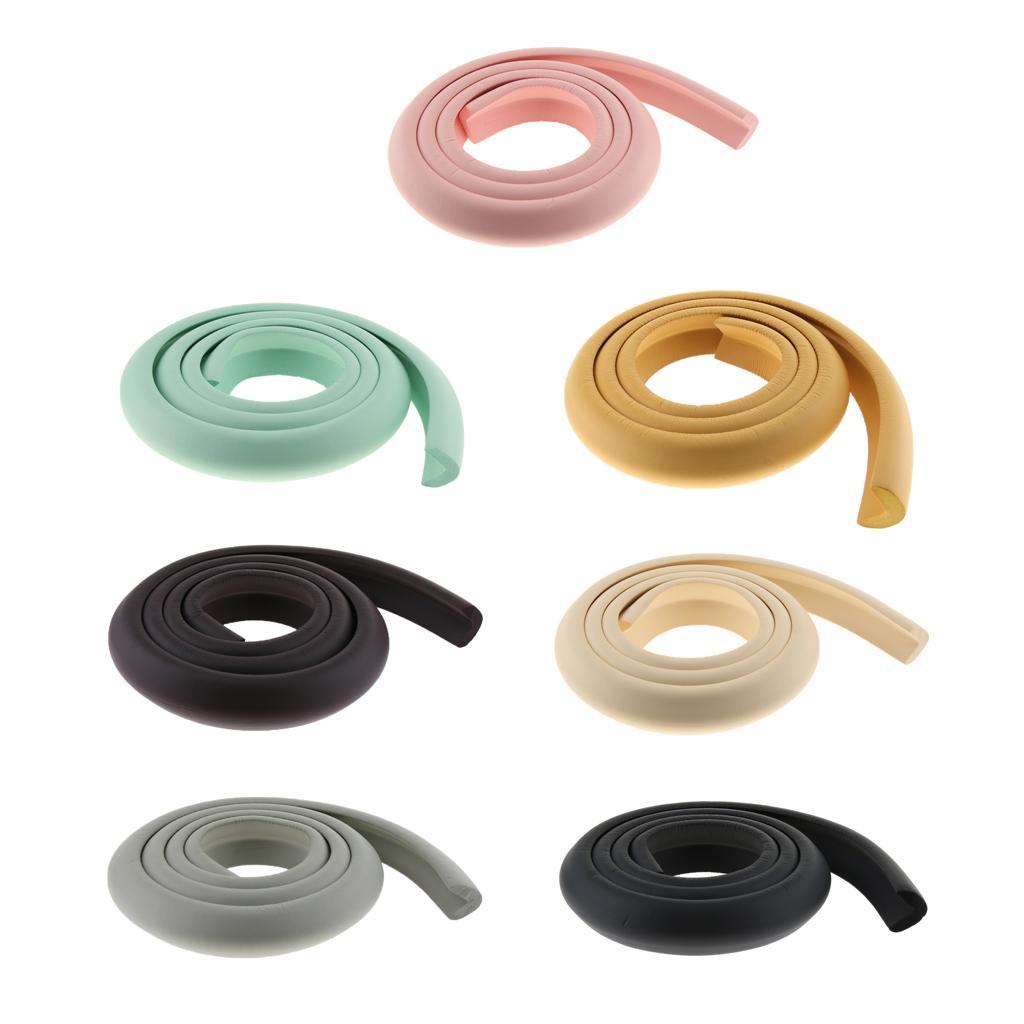 2M Length Child Indoor L Shape Rubber Strap Edge Guard Baby Safety Corner Protection Cushion