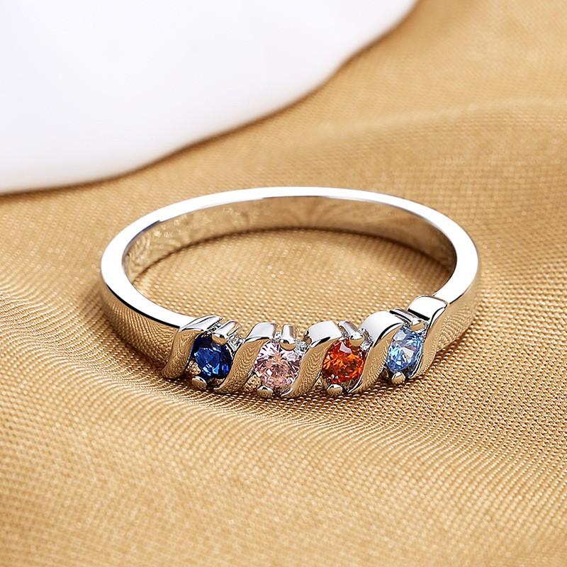 Nhẫn nữ khảm đá màu tinh sao sắc nét dành cho nữ ANTA Jewelry ATJ8036