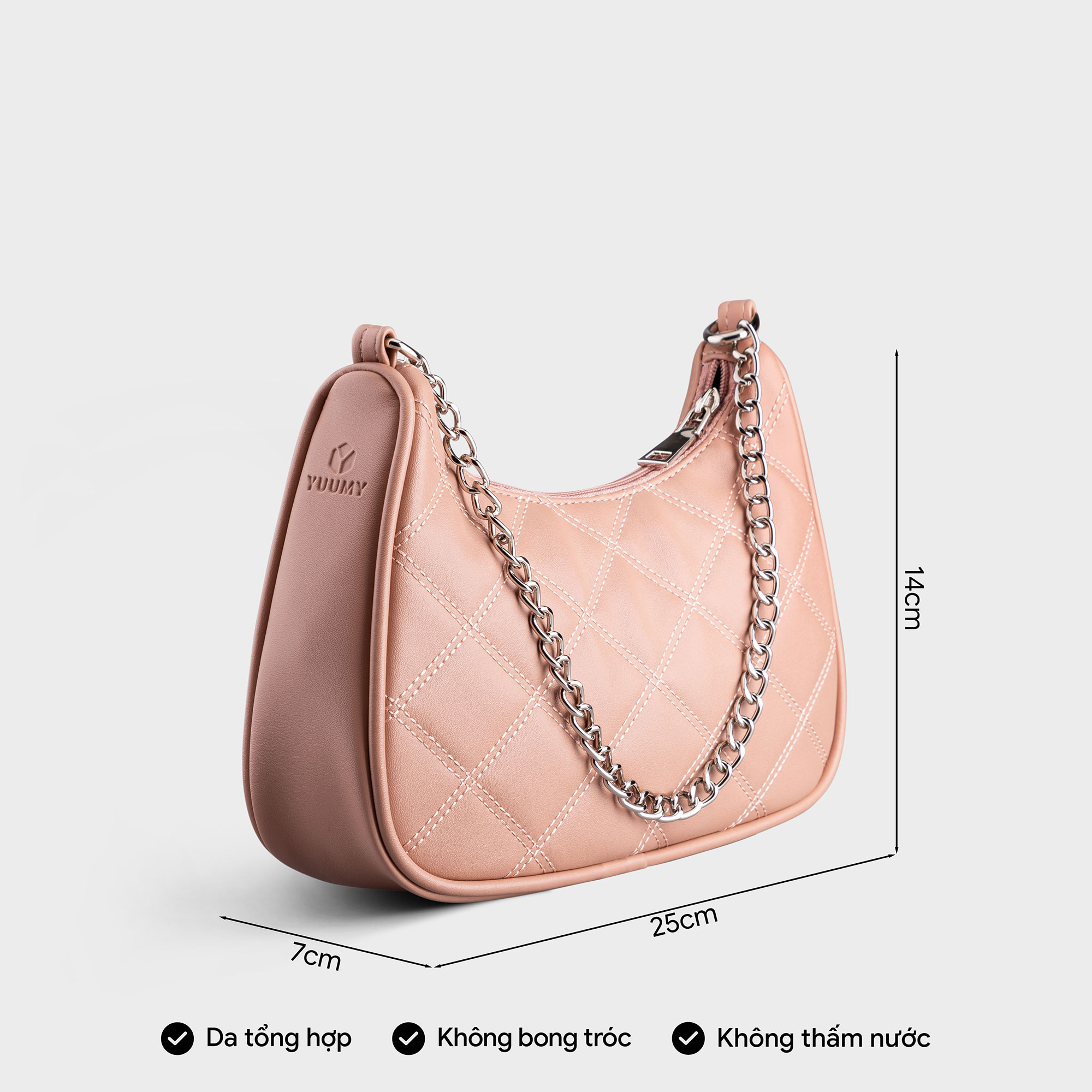 Túi Yuumy ( Thời trang nữ kẹp nách đi tiệc size 22 - Túi đeo chéo da Seasand YN159 )