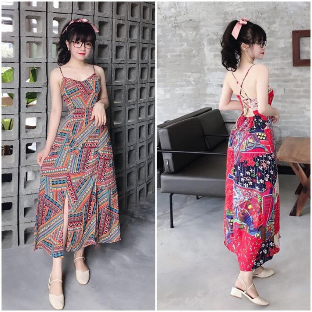 Đầm đan dây lưng
