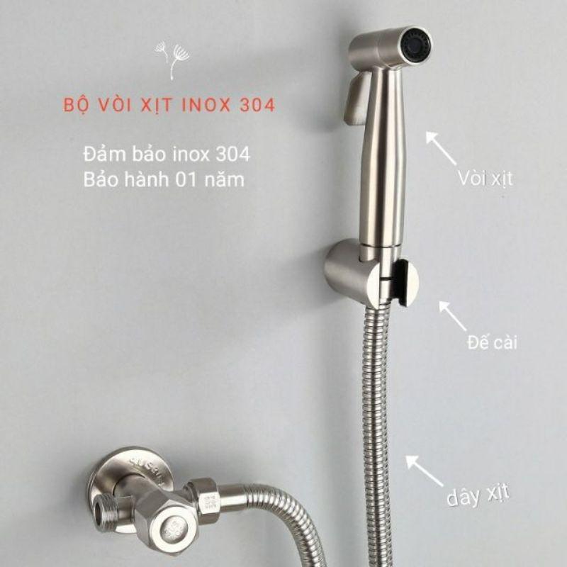 Bộ vòi xịt vệ sinh Inox 304