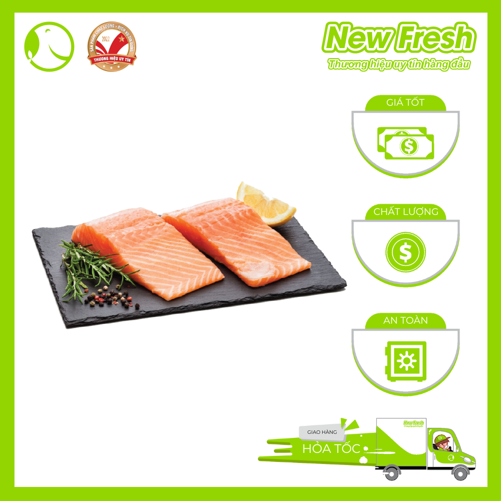 Cá Hồi Nauy Fillet Tươi Khay 1Kg