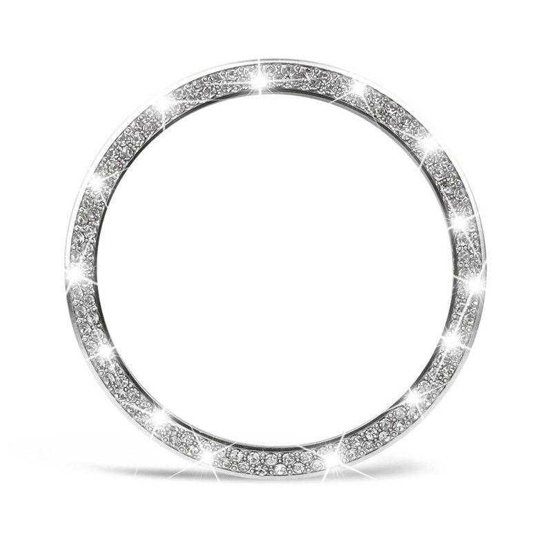 Khung viền bezel 41mm đính hạt và dây Milanese 20mm dành cho Samsung Galaxy Watch 3 41mm