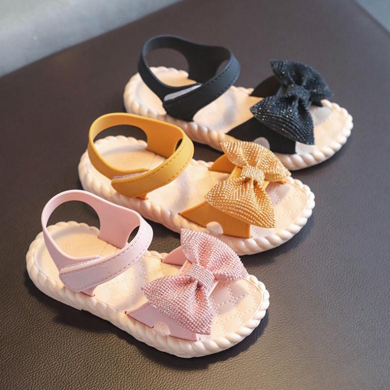 Cho Bé Giày sandals công chúa đi biển hở mũi đế mềm xinh xắn dành cho bé gái