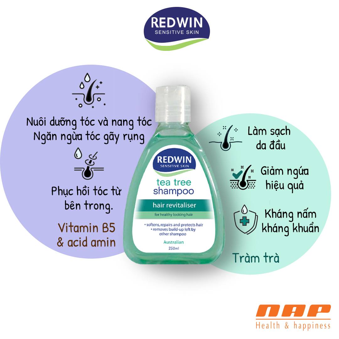 Dầu gội Redwin Tea Tree Shampoo